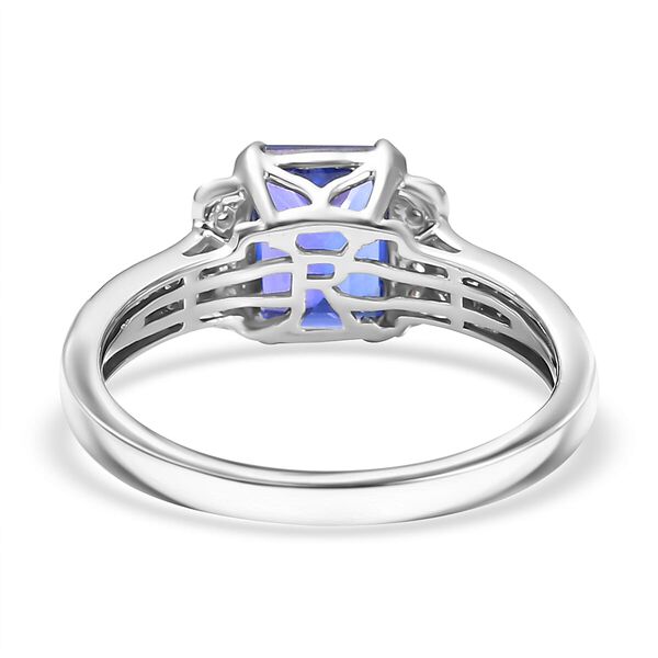 Rhapsody AAAA Tansanit, Weißer Diamant Ring 950 Platin (Größe 19.00) ca. 2,98 ct image number 4