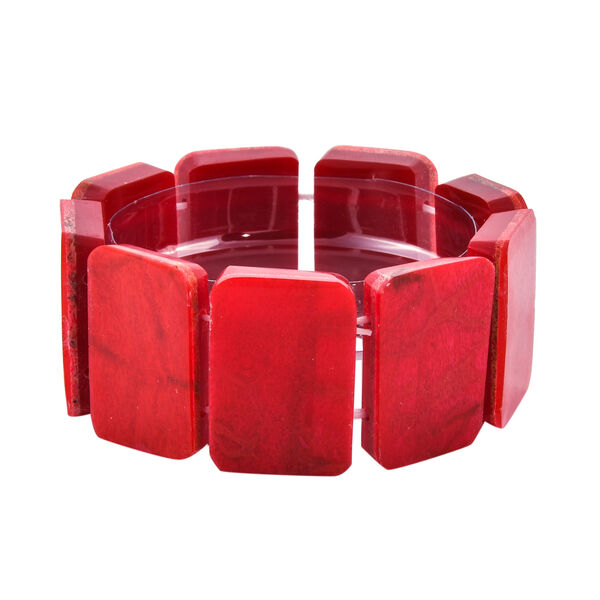 Royal Bali Kollektion - flexibles Schwamm-Korallen-Armband, ca. 19 cm