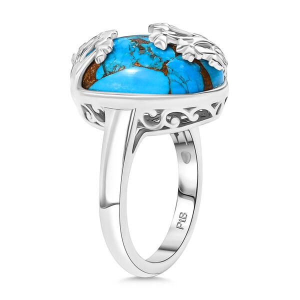 Kastanie Sole T&uuml;rkis Ring Messing (Gr&ouml;&szlig;e 17.00) ca. 11,35 ct image number 4