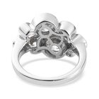 LUSTRO STELLA Hergestellt mit ZIRKONIA Ring 925 Silber Platin-Überzug (Größe 18.00) ca. 2,19 ct image number 5