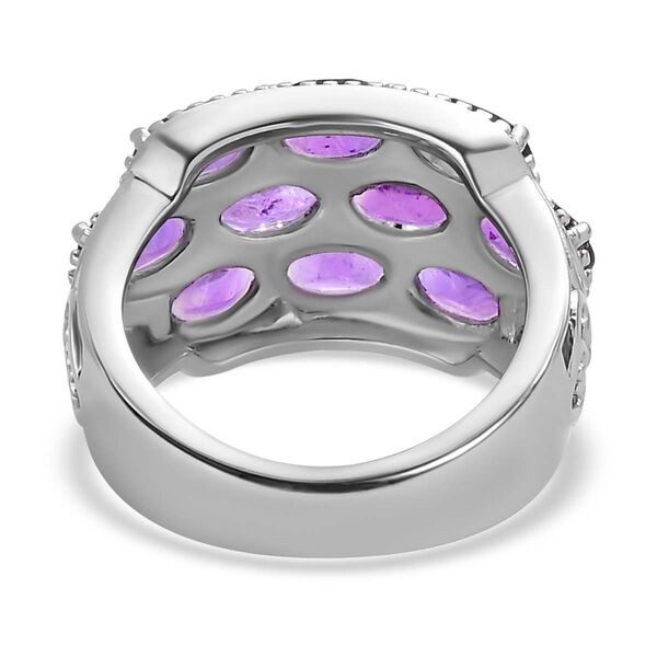 Afrikanischer Amethyst Ring Edelstahl (Größe 17.00) ca. 4,17 ct image number 6