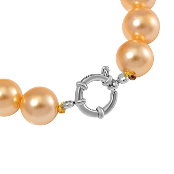 Goldenes Muschelkernperle Armband image number 5