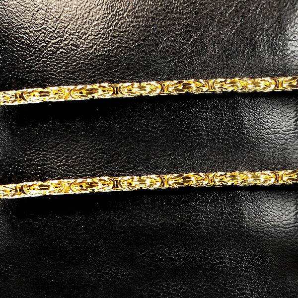 Italienische K&ouml;nigskette, ca. 50 cm, 375 Gelbgold ca. 5,65g image number 1