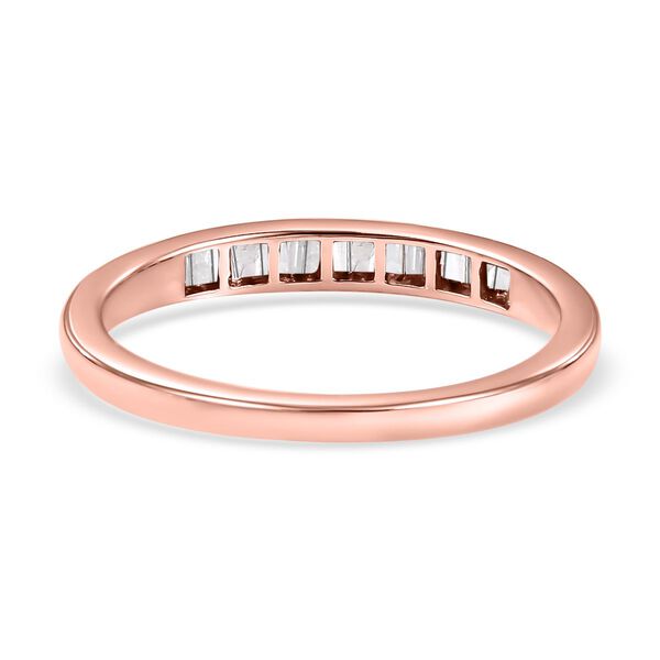 Wei&szlig;er Diamant-Ring, 925 Silber ros&eacute;vergoldet, ca. 0,25 ct image number 6