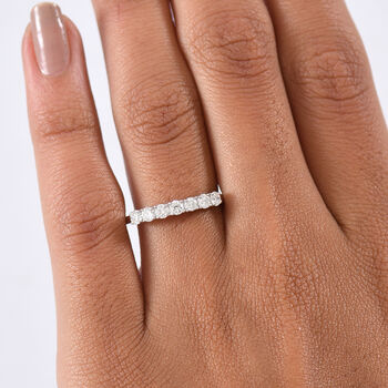 LUXURIANT SI-GH Labor Diamant Ring, 925 Silber rhodiniert - 0,50 ct.