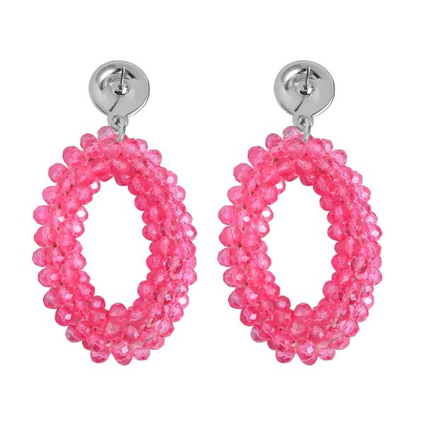 Pfirsichfarbenes Glasperlen-Schmuckset image number 7