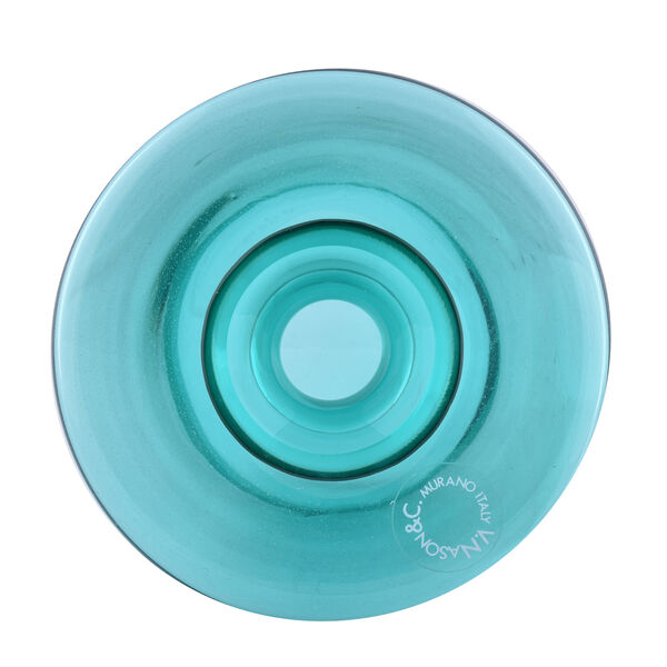 Italien hergestellt - authentische Murano Glasvase, Blau image number 1