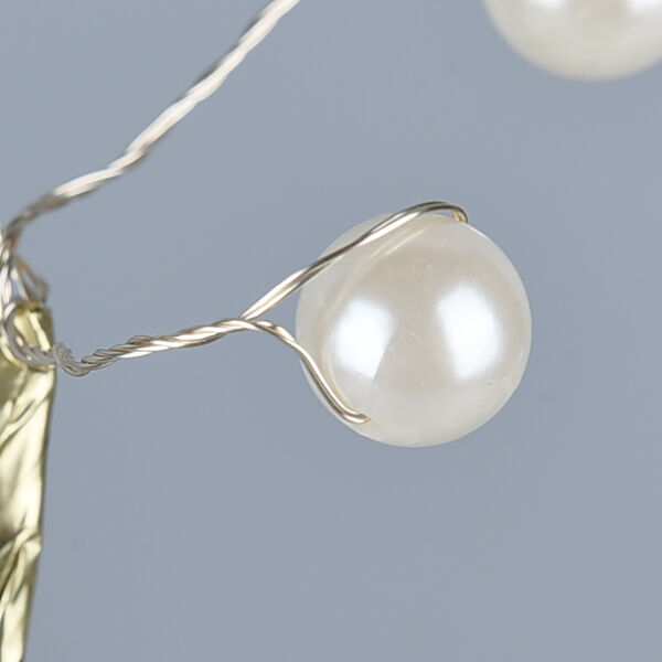 Warmwei&szlig;e 36 LED Baum Lampe, Gr&ouml;&szlig;e 50 cm, 3xAA (nicht inkl.), Gold und Wei&szlig; image number 5