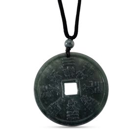 Natürlicher Olmek Jadeit Geldmünze begehrt Halskette Flexibles ( 71 cm) ca. 60.00 ct