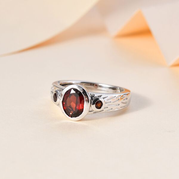 Roter Granat-Ring - 1,59 ct. image number 2