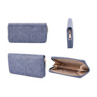 Passage - 4er-Set Handtaschen mit Krokodilprägung; enthält Schultertasche, Cross Body Bag, Clutch Bag und Portemonnaie, blau image number 7