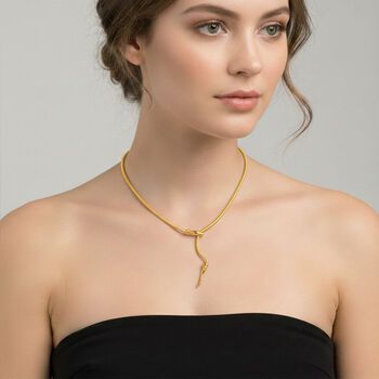 Flexible Schlangenkette, vergoldet