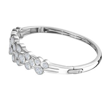 Moissanit Armreif, 19 cm - 5,04 ct.