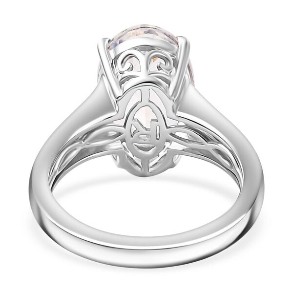 RHAPSODY AAAA Nat&uuml;rlicher Malagasy Mondstein Ring in 950 Platin - 4,13 ct. image number 6