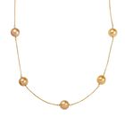 AAA Goldene Südsee Perle Halskette ca. 50 cm 750 Gold Standard