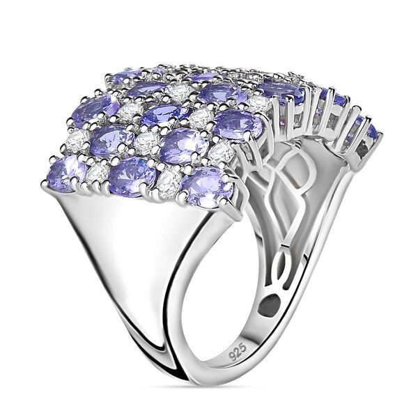 Tansanit und Zirkon Ring - 5,75 ct. image number 7
