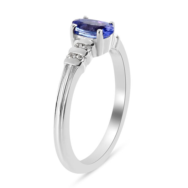 Tansanit und Zirkon Ring - 0,59 ct. image number 5