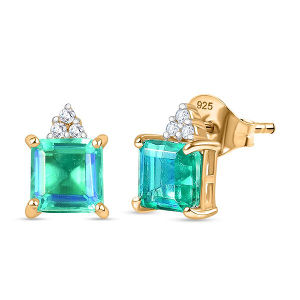 D'Joy Pfau Triplett Quarz und Zirkon Schmuckset, 925 Silber vergoldet - 6,14 ct. image number 7