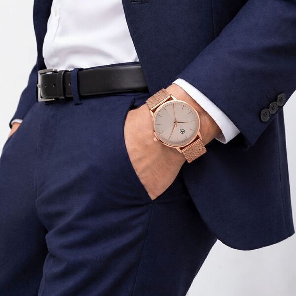 STRADA - 316L Edelstahl Rose Uhren 21.5 cm image number 2