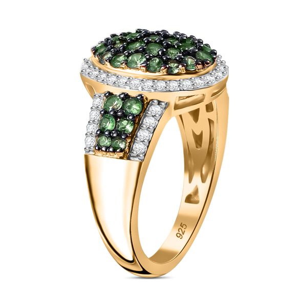 Tsavorite Granat und Zirkon Ring - 1,46 ct. image number 5