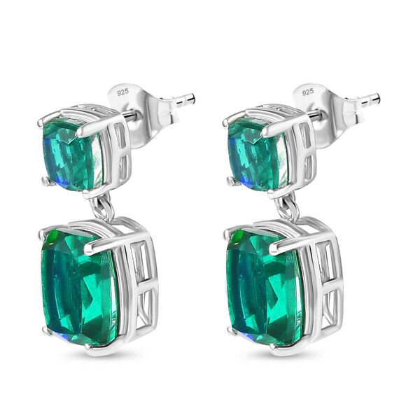 Pfau Triplett Quarz-Ohrringe in Silber, 8,13 ct. image number 4