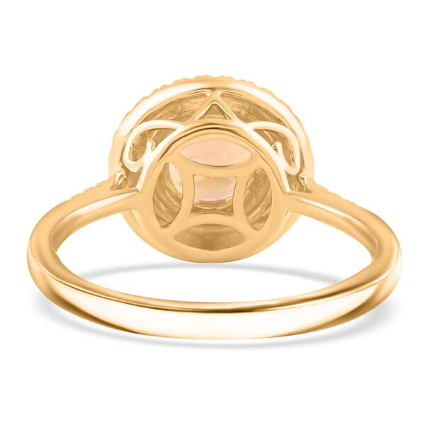 LUXORO zertifiziert und gepr&uuml;ft AAA kaiserlicher Topas und Diamant Ring in 417 Gold - 2 ct. image number 3