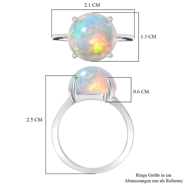 Rhapsody AAAA Natürlicher, äthiopischer Welo Opal Ring 950 Platin (Größe 17.00) ca. 5,00 ct image number 6