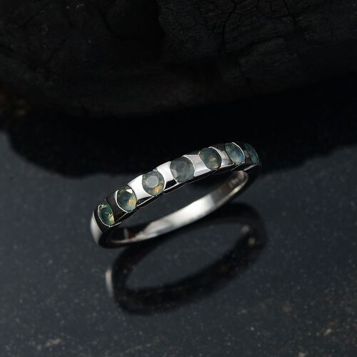 D’joy Alexandrit Ring 925 Silber rhodiniert (Größe 16.00) ca. 0,67 ct image number 1