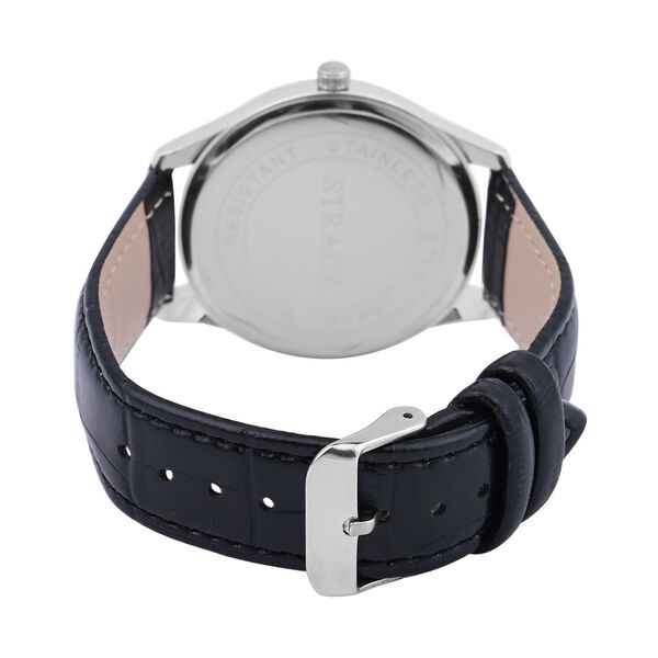 Strada - wasserdichte Uhr, Blau und Silber image number 5