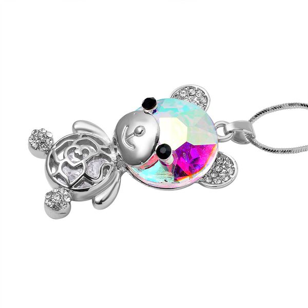 Mehrfarbiger Kristall Halskette ca. 60 cm image number 3