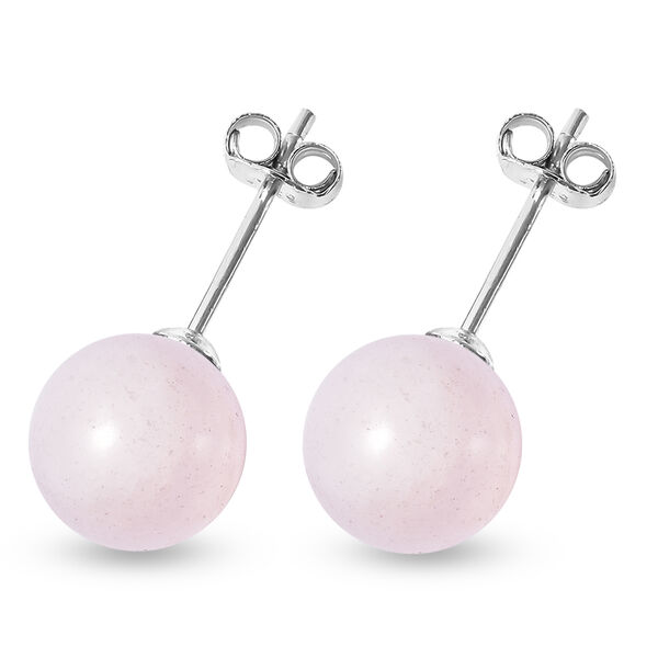 Rosenquarz-Ohrringe, 925 Silber rhodiniert ca. 8,00 ct image number 4