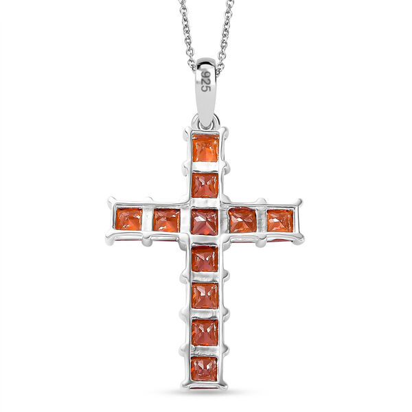 D'Joy Granat Zirkonia Anhänger mit 50cm Kette image number 4