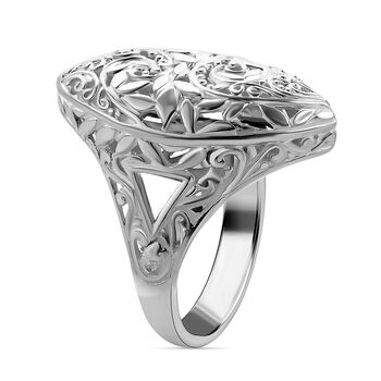 Floraler Ring, 925 Silber, ca. 6,79g