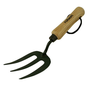 Rolson: Handgabel mit Holzstiel