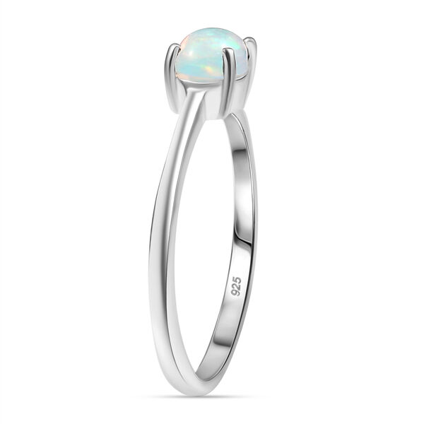 AA Nat&uuml;rlicher, &auml;thiopischer Welo Opal Ring 925 Silber (Gr&ouml;&szlig;e 21.00) ca. 0,53 ct image number 4