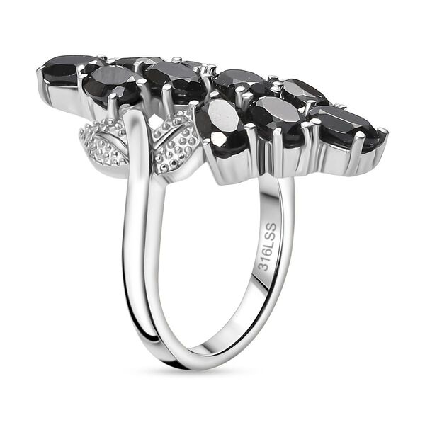 Schwarzer Spinell Ring - 6,06 ct. image number 4