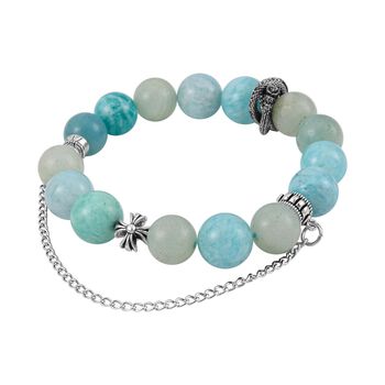 Flexibles Amazonit Armband - 190 ct.