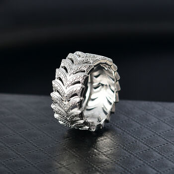 EVER TRUE Wei&szlig;er Diamant Ring Nickelfreies Messing (Gr&ouml;&szlig;e 18.00)