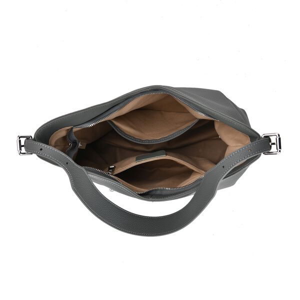 Hobo Umh&auml;ngetasche aus Echtleder in T&uuml;rkisgr&uuml;n image number 6