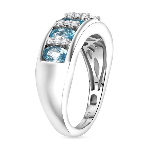 D'Joy AA blauer und weißer Zirkon Ring - 2 ct. image number 5