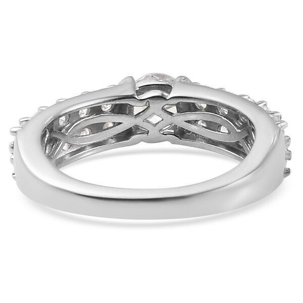 LUSTRO STELLA - feinster Zirkonia-Ring, 925 Silber platiniert image number 6