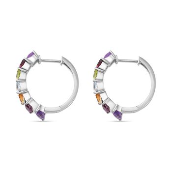 Multi-Edelstein Ohrringe - 3,56 ct.