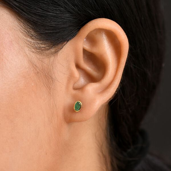 Kagem sambische Smaragd Ohrstecker - 0,48 ct. image number 3