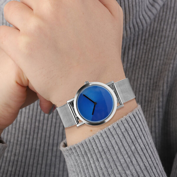 Genoa - Uhr mit Farbverlauf, wasserdicht, japanisches Uhrwerk, Dunkelblau image number 2