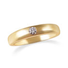 ILIANA - Diamant Solitär-Ring, zertifiziert SI G-H, 750 Gelbgold (Größe 18.00) ca. 0,10 ct