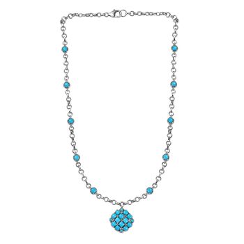 AA amerikanische, nat&uuml;rliche Sleeping Beauty T&uuml;rkis-Halskette, 45 cm - 6,97 ct.