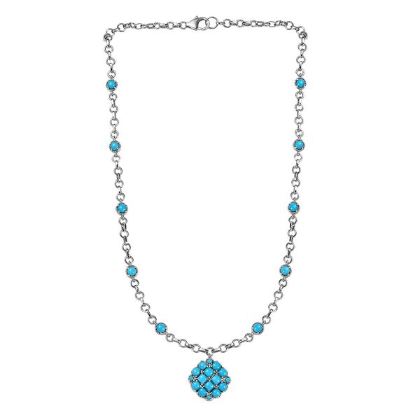 AA amerikanische, nat&uuml;rliche Sleeping Beauty T&uuml;rkis-Halskette, 45 cm - 6,97 ct.