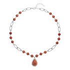 Goldfluss Collier, ca. 45 cm, silberfarben ca. 76,00 ct