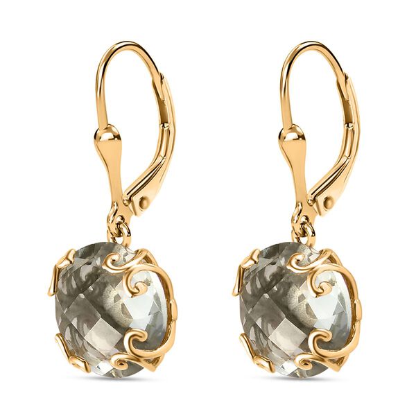 Prasiolith Ohrringe - 11,35 ct. image number 4