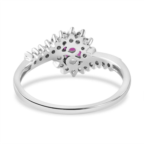 AA Montepuez Rubin und Zirkon Ring - 1,07 ct. image number 4